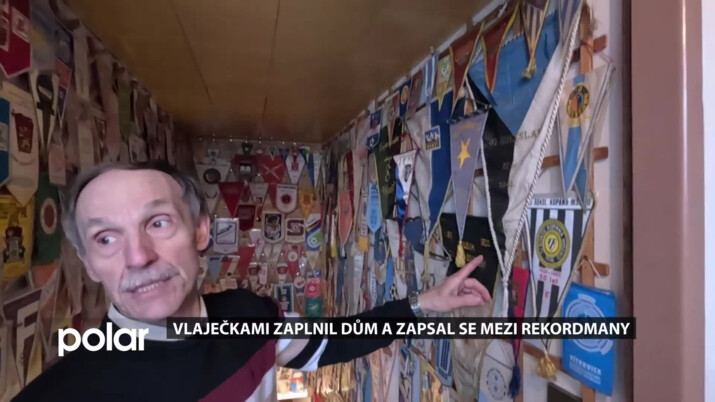 Vlaječkami zaplnil dům a zapsal se mezi rekordmany