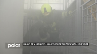 Pět jednotek slezskoostravských dobráků se sjelo na společné cvičení do Jánských Koupelí