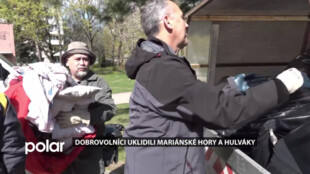 Hulvácký les, okolí Armády spásy i sídliště Fifejdy. Mariánské Hory se zapojily do akce Ukliďme Česko