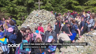 Skauti u mohyly na Ivančeně uctili památku druhů popravených nacisty