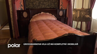 Grossmannova vila už má i postele. Stolaři nábytek vyrobili ručně podle fotografií