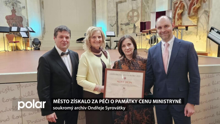 Město získalo za péči o památky cenu ministryně