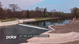 Jez v Ráji je po letech oprav hotový. Olše opět správně teče