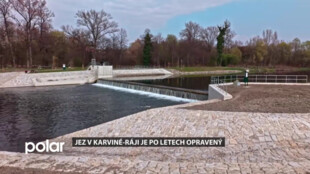 Jez v Karviné-Ráji je opravený. Jeho stavba odolala i stoleté vodě