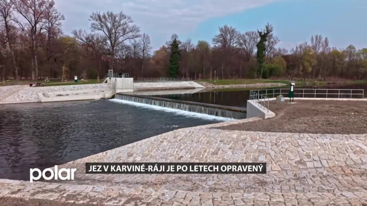 Jez v Karviné-Ráji je opravený. Jeho stavba odolala i stoleté vodě