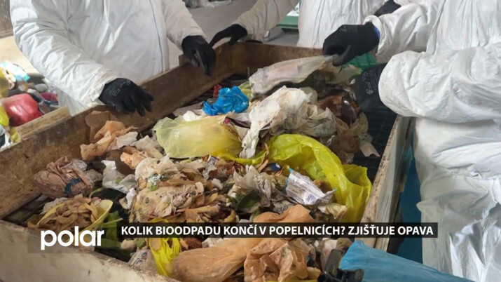 Kolik bioodpadu končí ve směsném odpadu? Opava to zjišťuje rozborem