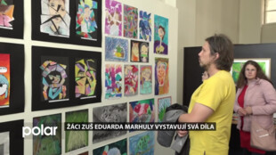 Žáci ZUŠ Eduarda Marhuly vystavují svá díla na radnici centra Ostravy