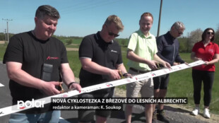 Mezi Březovou a Lesními Albrechticemi byla otevřena nová cyklostezka