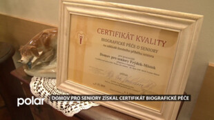 Domov pro seniory ve Frýdku-Místku byl oceněn za biografickou péči