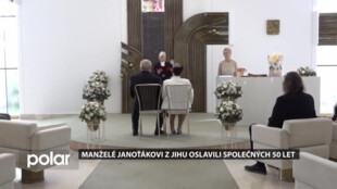 Manželé Janoťákovi z Jihu oslavili společných 50 let zlatou svatbou na radnici