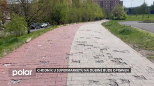 Obyvatelé Dubiny se mohou těšit na opravu chodníku s cyklostezkou okolo supermarketu