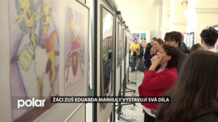 ﻿Dvoranu radnice centra Ostravy zaplnila umělecká díla žáků ZUŠ E. Marhuly