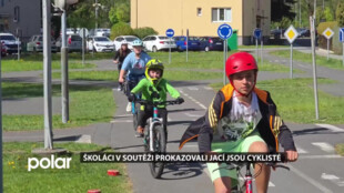 Školáci v soutěži na dopravním hřišti prokazovali, jak dobří jsou cyklisté