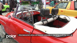 Frýdek-Místek ožil Prvomájovou jízdou veteránů