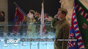 Pietní akt u památníku v Hrabyni připomněl 81. výročí osvobození
