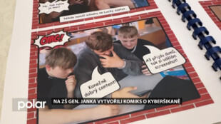 Na ZŠ Gen. Janka v Mariánských Horách vytvořili komiks o kyberšikaně. Zapojili se i senioři