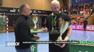 Dramatické finále extraligy. Karvinští házenkáři titul neobhájili, na domácím zápase získali stříbro