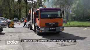 Nová metoda opravuje výtluky na cestách v Ostravě-Jihu
