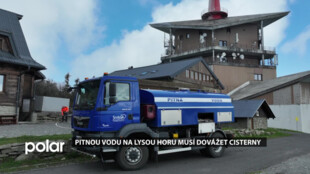 Pitnou vodu musí kvůli suchu na Lysou horu dovážet cisterny