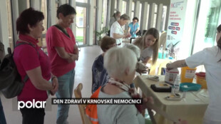 Den zdraví v krnovské nemocnici, šlo o první společnou akci po sloučení všech tří nemocnic