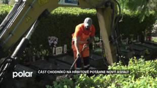 Část chodníků na hřbitově potáhne nový asfalt
