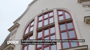 Slezské gymnázium v Opavě opravuje škody po povodních