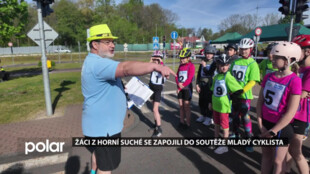 Žáci z Horní Suché se zapojili do soutěže Mladý cyklista
