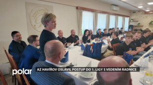 Hokejisté AZ Havířov oslavil postup do 1. ligy i s vedením radnice