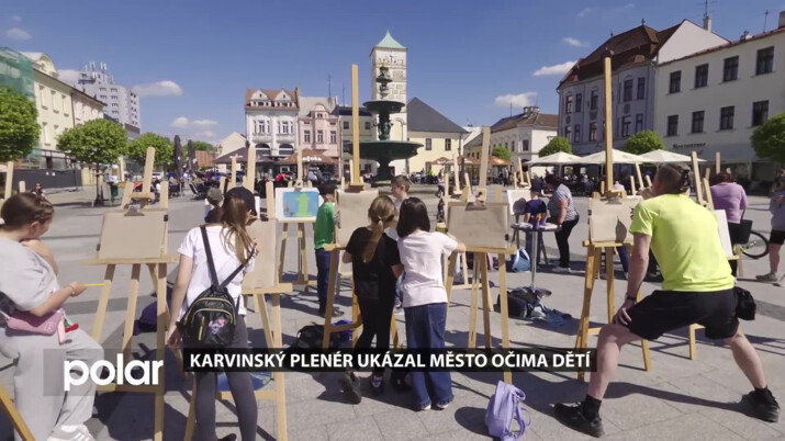 V centru Karviné proběhl malířský plenér, který lákal nejen dětské malíře
