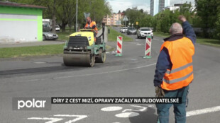 Díry z cest mizí, opravy začaly na Budovatelské