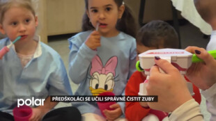 Rychvaldští předškoláci se učili správně čistit zuby