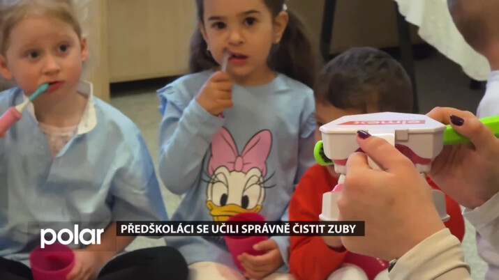 Rychvaldští předškoláci se učili správně čistit zuby