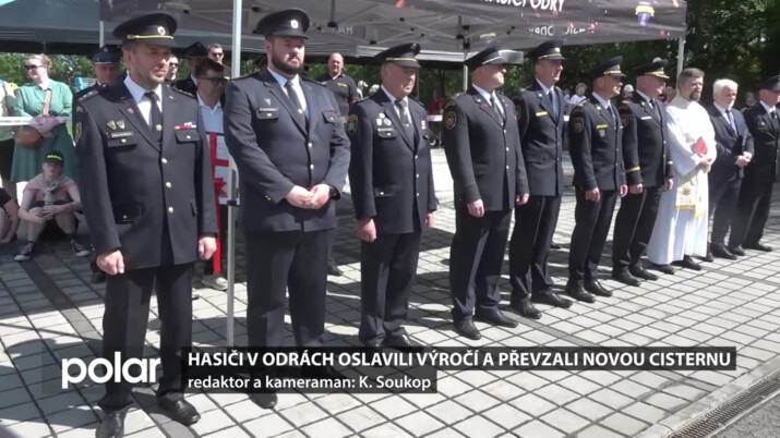 Hasiči v Odrách oslavili 160. výročí a převzali i novou cisternu