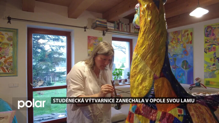 Studénecká výtvarnice zanechala v Opole svou lamu
