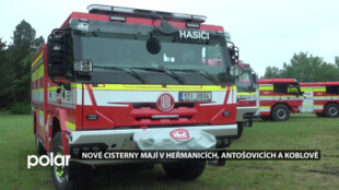 Tři dobrovolné sbory hasičů ve Slezské Ostravě mají nové cisterny. Zvyšují jejich akceschopnost