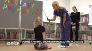 Porubští prvňáčci byli v knihovně pasováni na čtenáře. Užili si i zábavný program