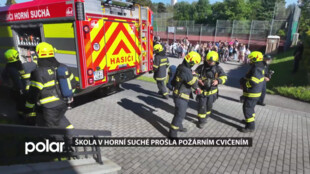 Škola s polským vyučovacím jazykem v Horní Suché prošla požárním cvičením