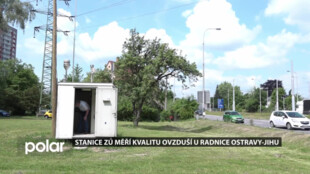 Kvalitu ovzduší u rušné křižovatky poblíž radnice Ostravy-jihu měří stanice ZÚ
