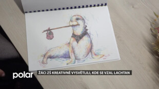 Kde se vzal lachtan v logu ZŠ Volgogradská vysvětlili žáci pomocí kreseb a příběhů