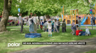 Nové veřejné hřiště s mořskými motivy vzniklo na MŠ Mjr. Nováka