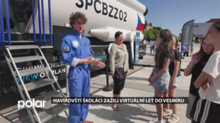 Havířovští školáci zažili virtuální let do vesmíru