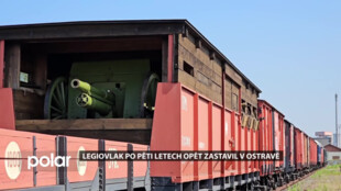 Legiovlak po pěti letech opět zastavil v Ostravě, na Svinově se zdrží dva týdny