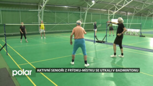 Na badmintonový turnaj ve Frýdku-Místku senioři poctivě trénovali