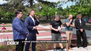 V Opavě slavnostně otevřeli nové minigolfové hřiště.  Nahradilo původní už nevyhovující areál
