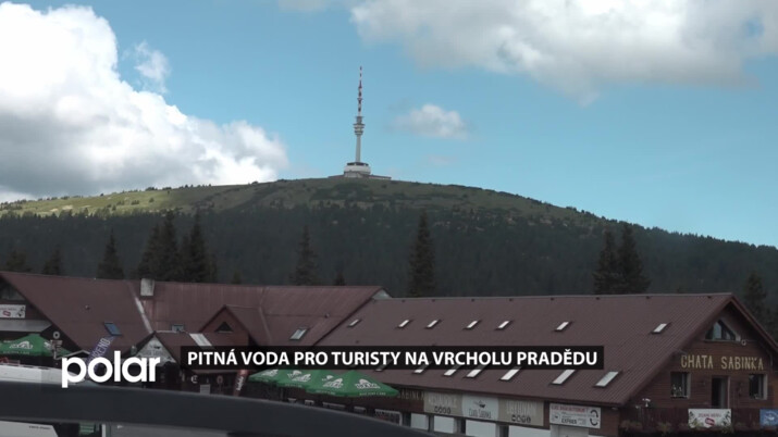 Turisté na Pradědu si mohou na vysílači zdarma načerpat kvalitní pitnou vodu