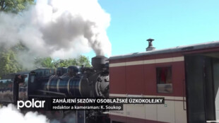 Osoblažská úzkokolejka zahájila v Třemešné první jízdou svou letošní sezónu