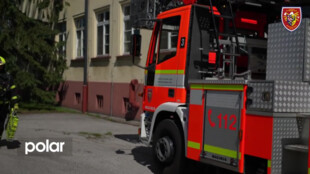 V nemocnici v Českém Těšíně cvičily záchranné složky zásah při požáru