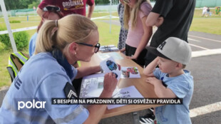 S BESIPEM na prázdniny, děti si osvěžily pravidla na dopravním hřišti