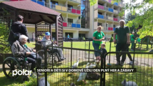 Senioři a děti si v domově Helios užili den plný her a zábavy