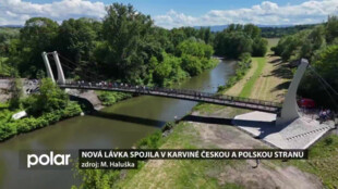 V Karviné-Loukách byla slavnostně otevřena Sousedská lávka